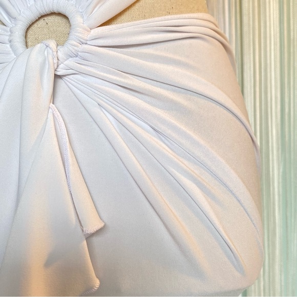 Rare Off-white Open back Ruffle Maxi Dress NWT - Picture 12 of 17